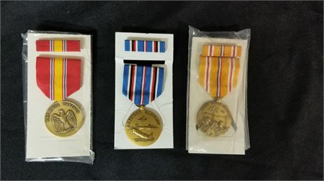 WWII Campaign Medal & Ribbon Trio