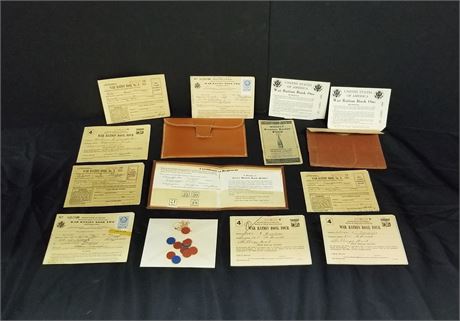 War Ration Books & Pouches