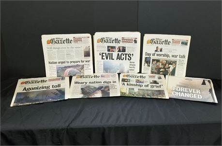 Vintage 9/11 Billings Gazette Editions