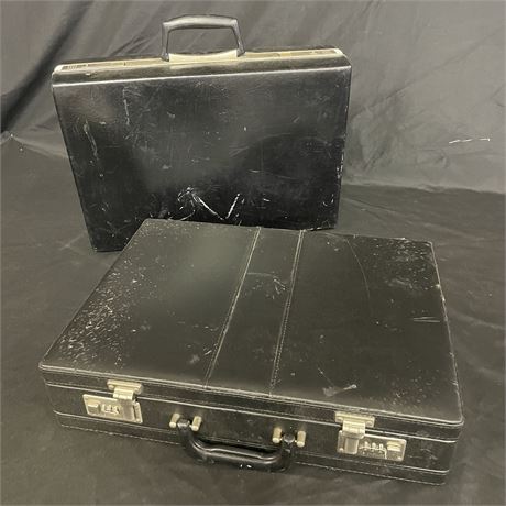 Two Retro Briefcases