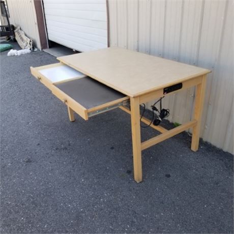 Work/Crafting/Hobby Desk w/ Power - 54x30