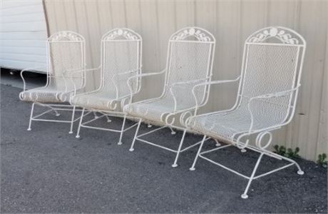 Vintage Metal Outdoor Rocking Chairs