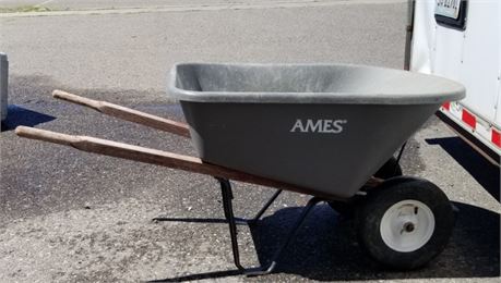 Ames Double Tire Wheel Barrow