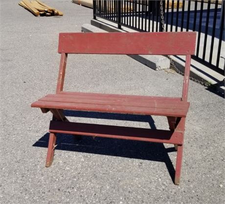 Folding Outdoor Bench - 36"