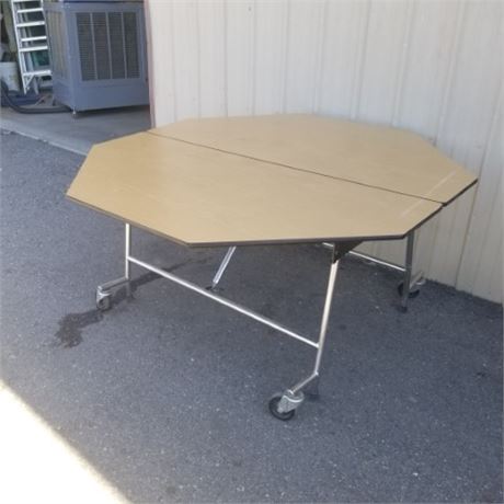 Rolling Folding Card Table - 60x60