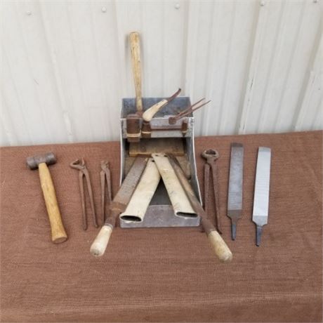 Nice Farrier's Tool Set & Caddy