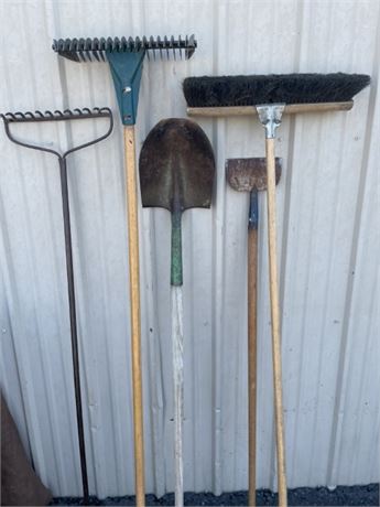 Rakes, Shovel, Chipper, Broom