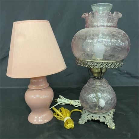 2 Small Table Lamps