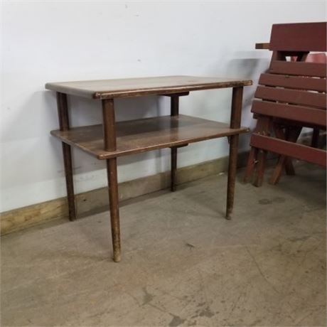 Vintage Mid Century Modern Accent Table - 30x20x26