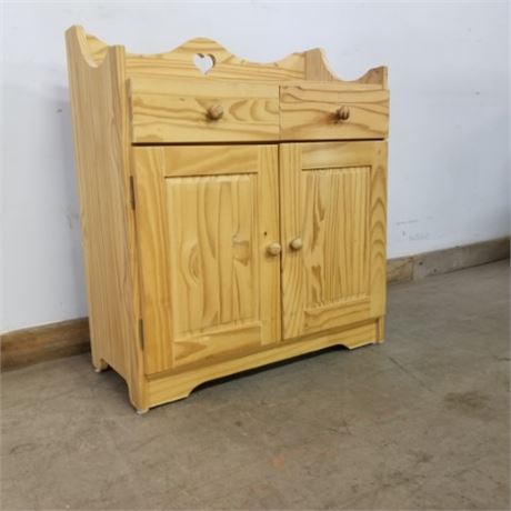 Nice Unfinished Pine Cabinet - 28x14x32