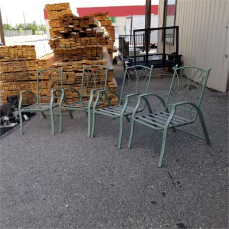 Metal Stackable Outdoor Patio Chairs