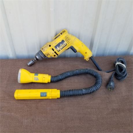 Dewalt VSR Drill & Grip Light