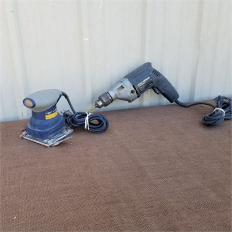 1/2" Industrial VSR Drill & Palm Sander