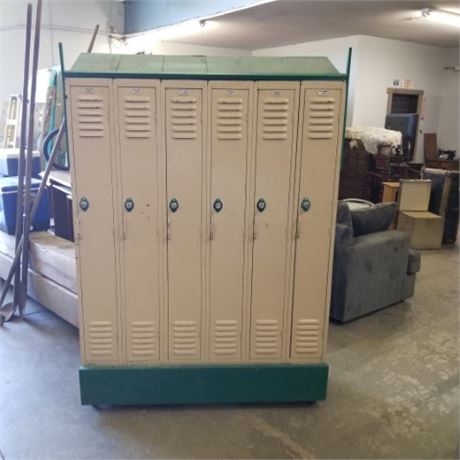 Vintage Rolling Locker Set - 54x15x77