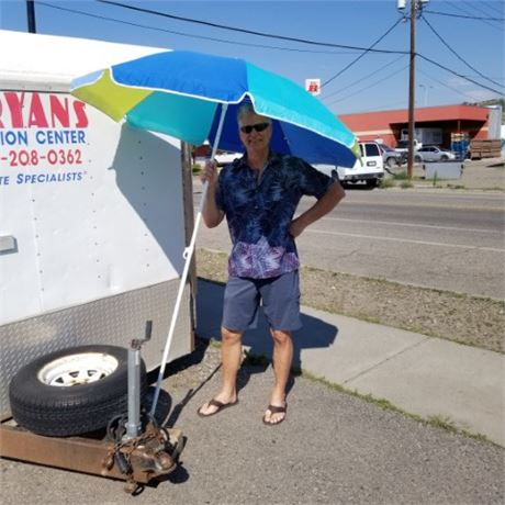 (2)  6 1/2ft Beach Umbrellas