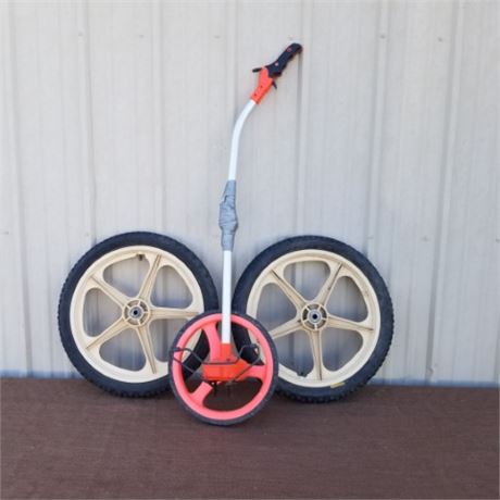 Wheeled Measure Meter & 2 Utility Cart Wheels