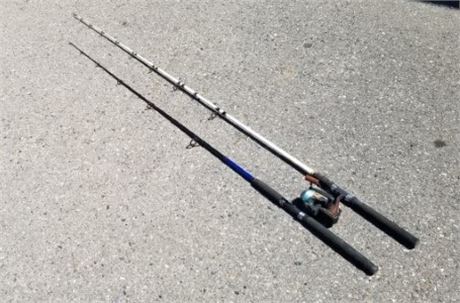 (2) 14 - 30lb Fishing Rods & Master Reel