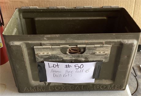 Ammo Box full of Drill Bits