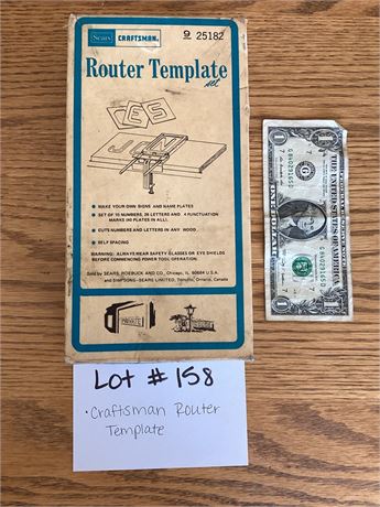 Craftsman Router Template