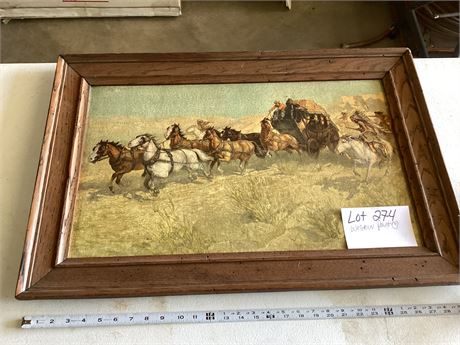 Framed Western Print