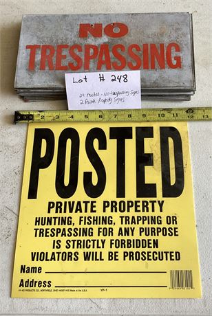 Metal - No Trespassing Signs & Private Property Signs