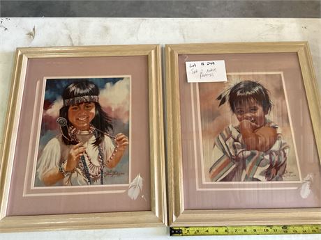 2pc Native American Prints