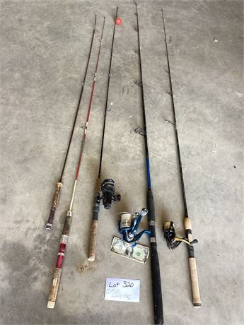 (5) Misc. Fishing Poles