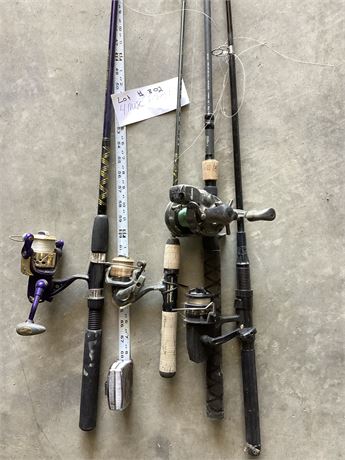 4 Fishing Poles