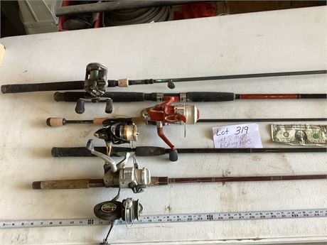 (5) Misc Fishing Poles