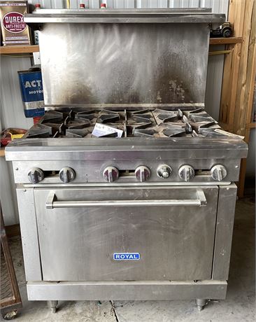 Royal Commercial 6 Burner Gas Range