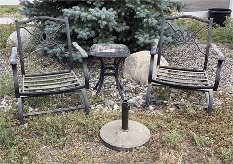 4pc Iron Patio Set