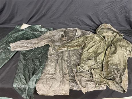 Rain Gear Trio (pants, & 2 jackets)