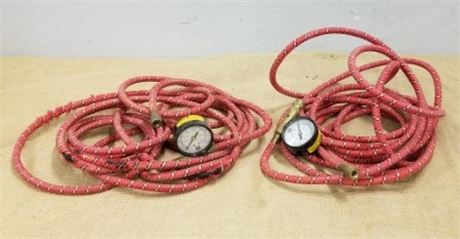 Flexible Air Hoses w/ Gages