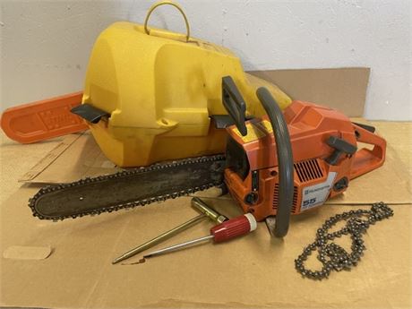 14" Husqvarna 55 Chainsaw with Case