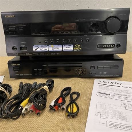 Onkyo Stereo Receiver With CD/DVD Player