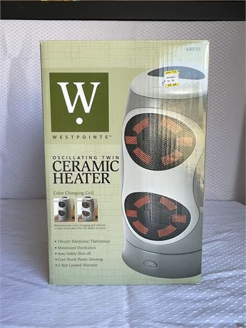 Oscillating Twin Ceramic Heater, NIB