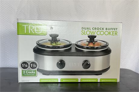 TRU Dual Crock Buffet Slow Cooker