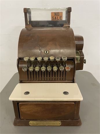 Antique National Cash Register Model 717-T manufactured in the 1920's