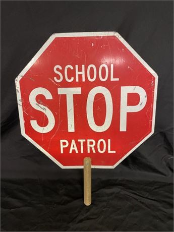 Crossing Guard's Stop Sign - 18" w/ 6" Handle