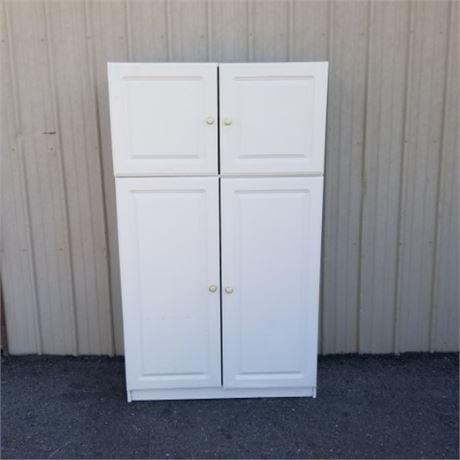 White Utility Cabinet - 39x20x68