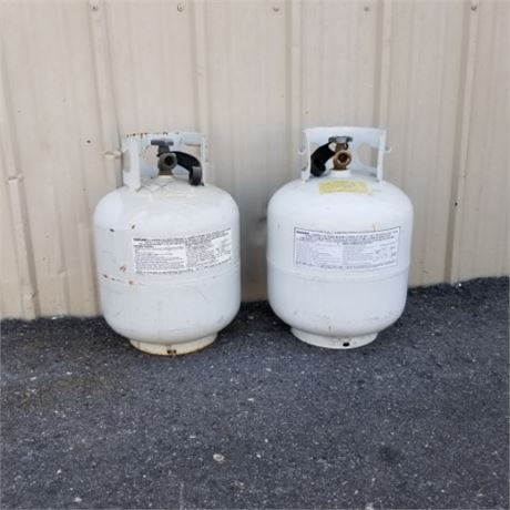 Two Empty Propane Tanks