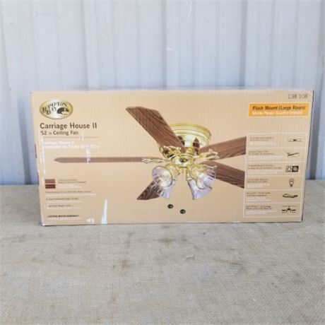 New in Unopened Box 52" Ceiling Fan