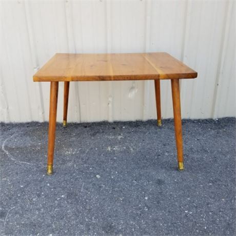 Vintage Wood Accent Table - 24x20x18