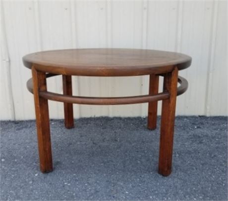 Vintage Round Accent Table - 30x19