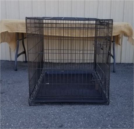 Large Metal Pet Crate - 29x42x30