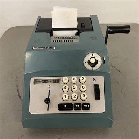 Vintage Underwood-Olivetti Adding Machine