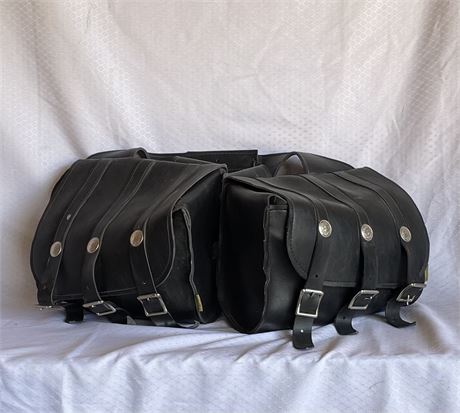 Leather Motorcycle Saddlebags