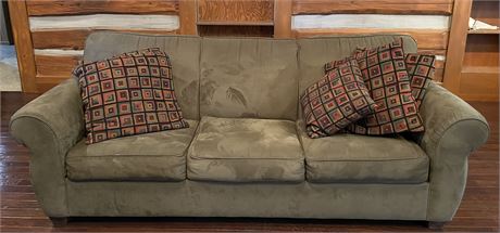 Sofa with Throw Pillows (Very Nice Quality)