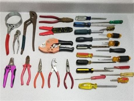 Assorted Drivers & Pliers