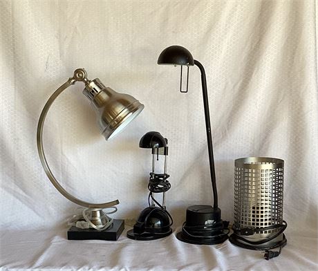 Four Desk Lamps